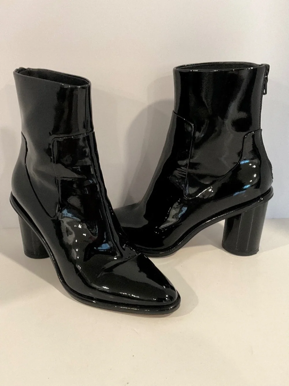 RAG & BONE Wiley Boot in Black Patent EU 37